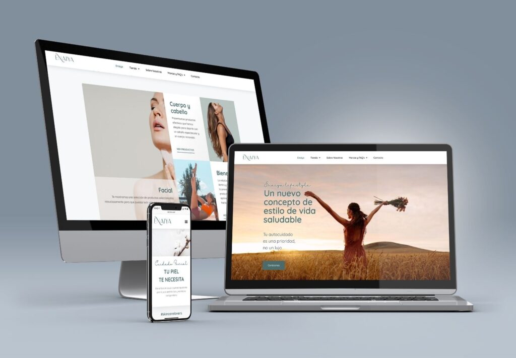 Diseño de páginas web de cosméticos