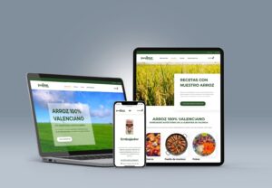 Diseño de páginas web para alimentación